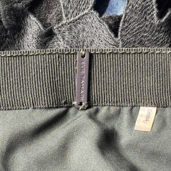 Elie Tahari Lazer Cut Maxi Skirt Dark Green Size 6 - Picture 7 of 8